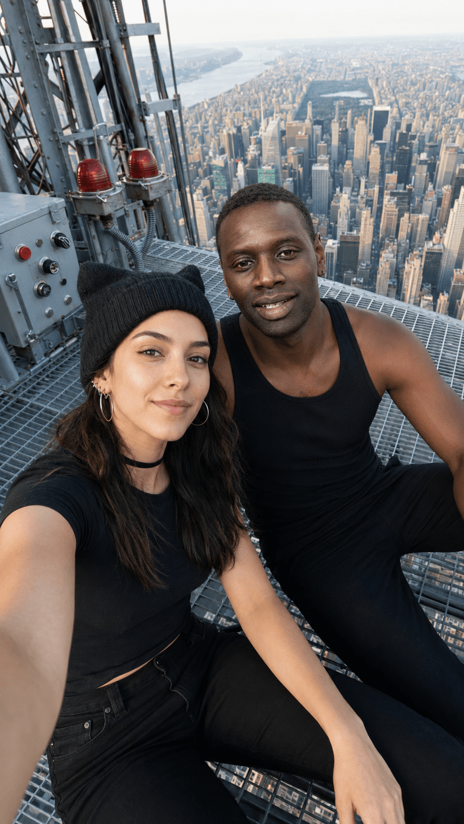 Result generated from Ultra-Photorealistic Empire State Building Rooftop Selfie Prompt | AI Image Generator with Exact Face Preservation