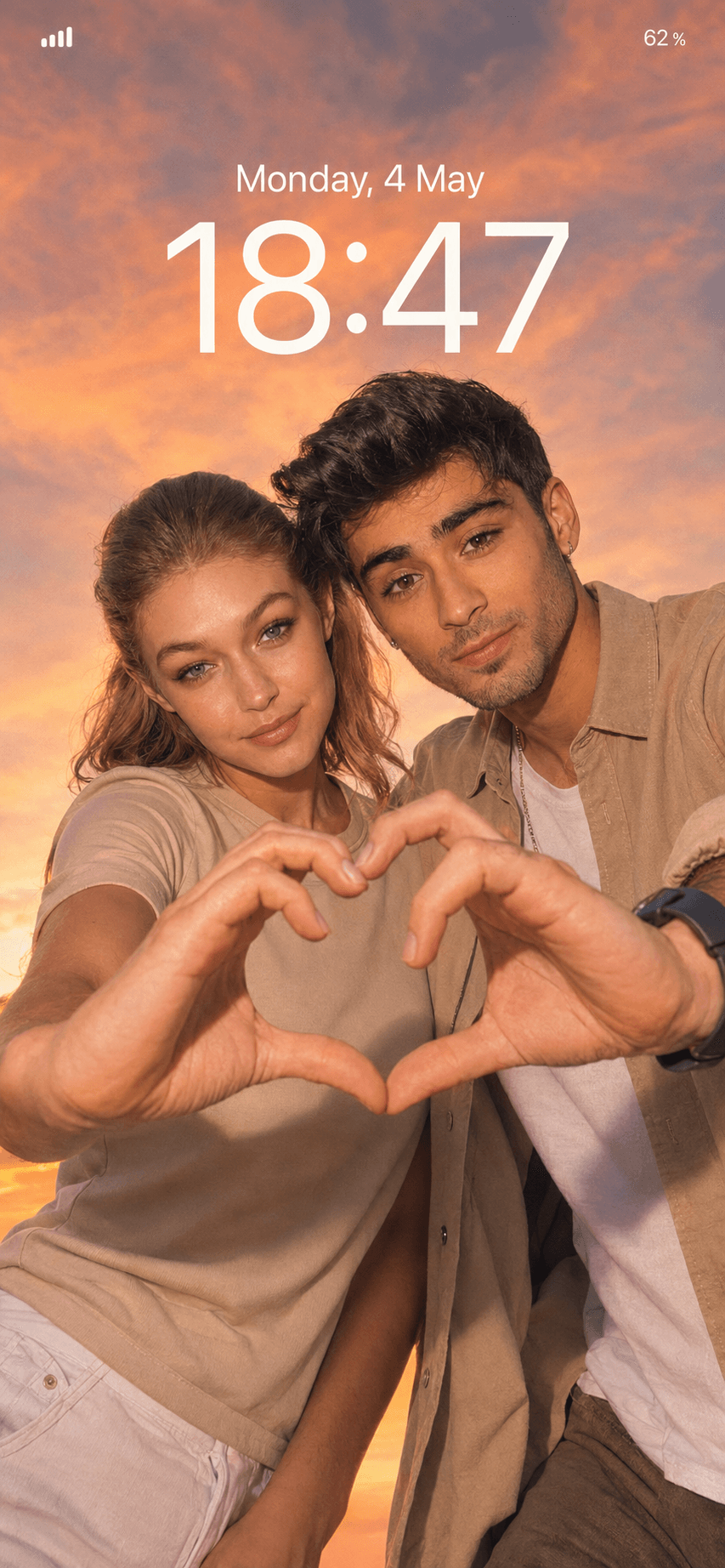 Result generated from Romantic Couple Sunset Selfie Lock Screen Prompt | Ultra Realistic Golden Hour AI Photo