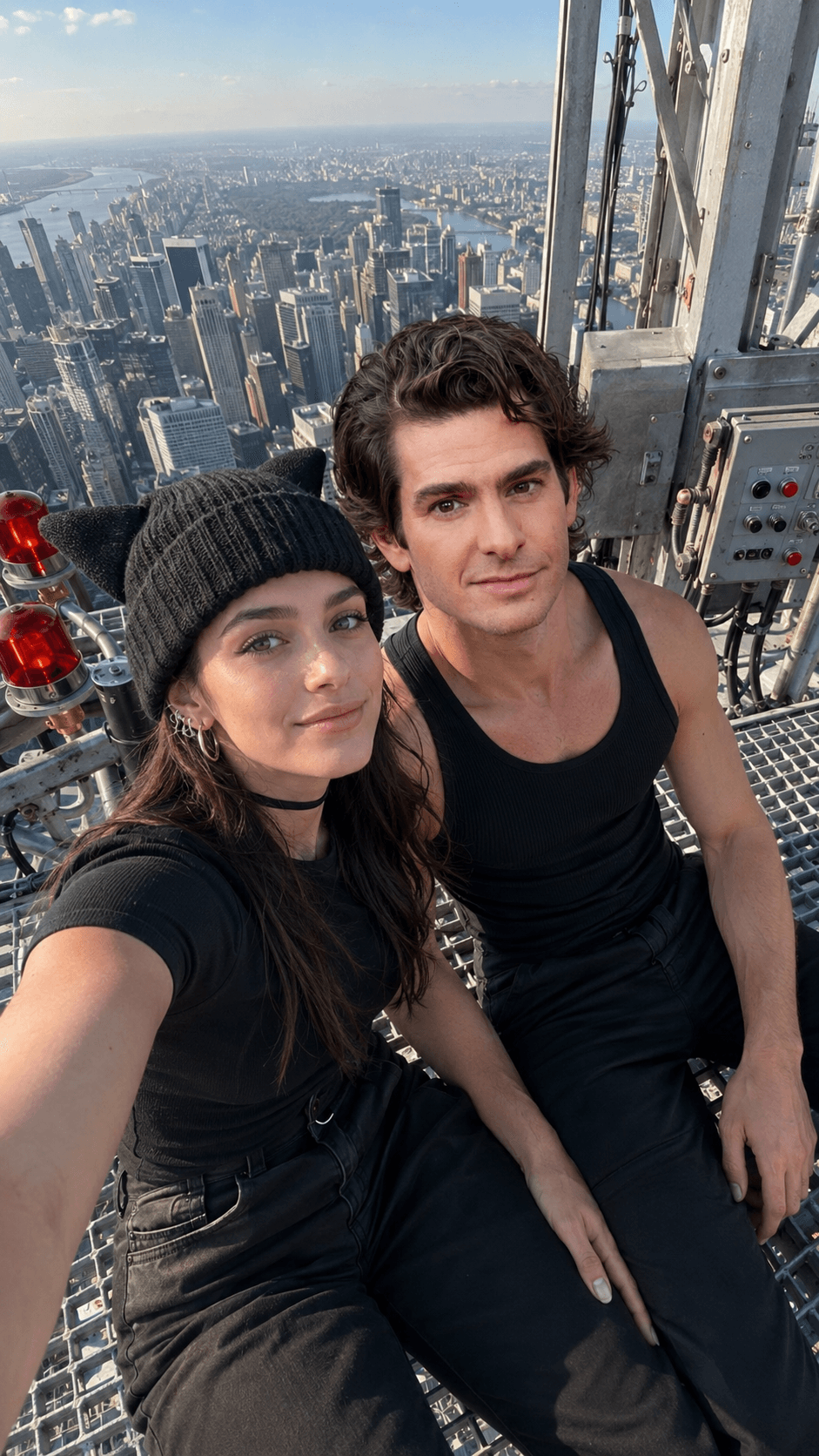 Result generated from Ultra Realistic Empire State Building Rooftop Selfie Prompt | Exact Face Identity Preservation AI Photo Generator