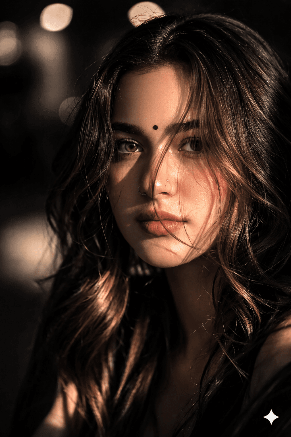 Result generated from Normal Photo to Night Glow Effect ChatGPT Prompts | Girl