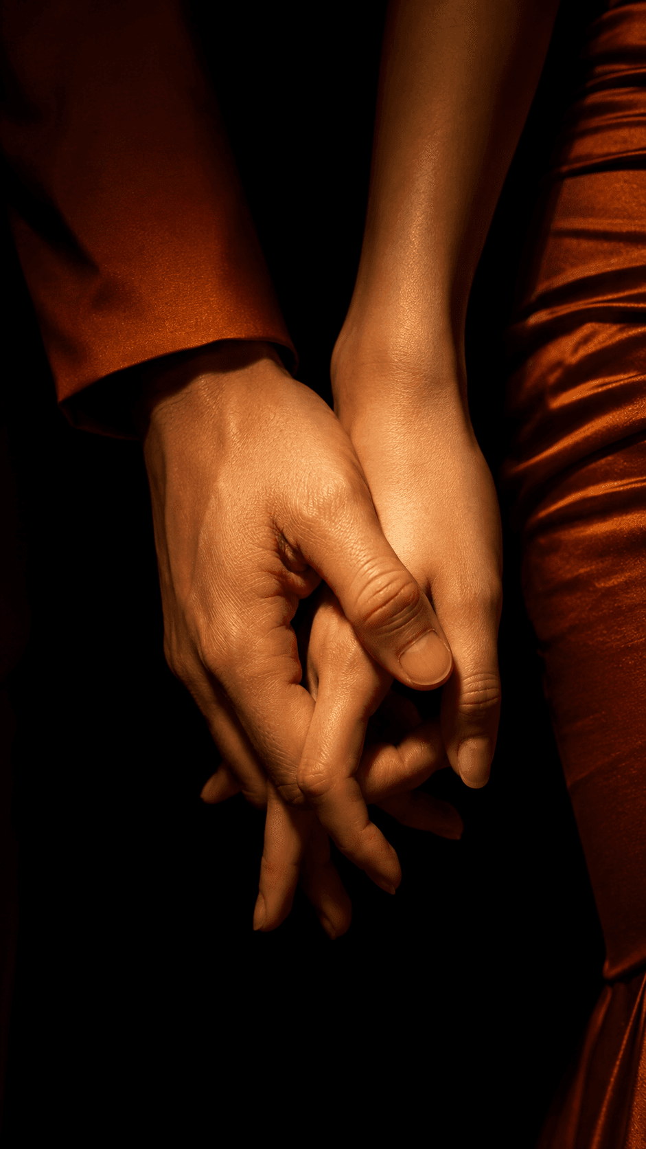 Result generated from Romantic Couple Silhouette AI Art Prompt