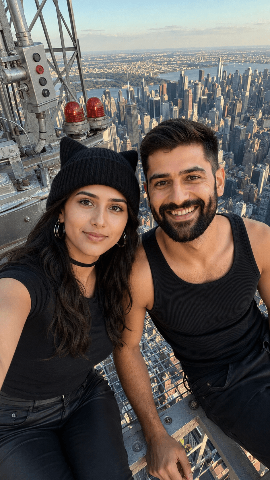 Example result from the Ultra Realistic Empire State Building Selfie AI Prompt | Exact Face Preservation prompts
