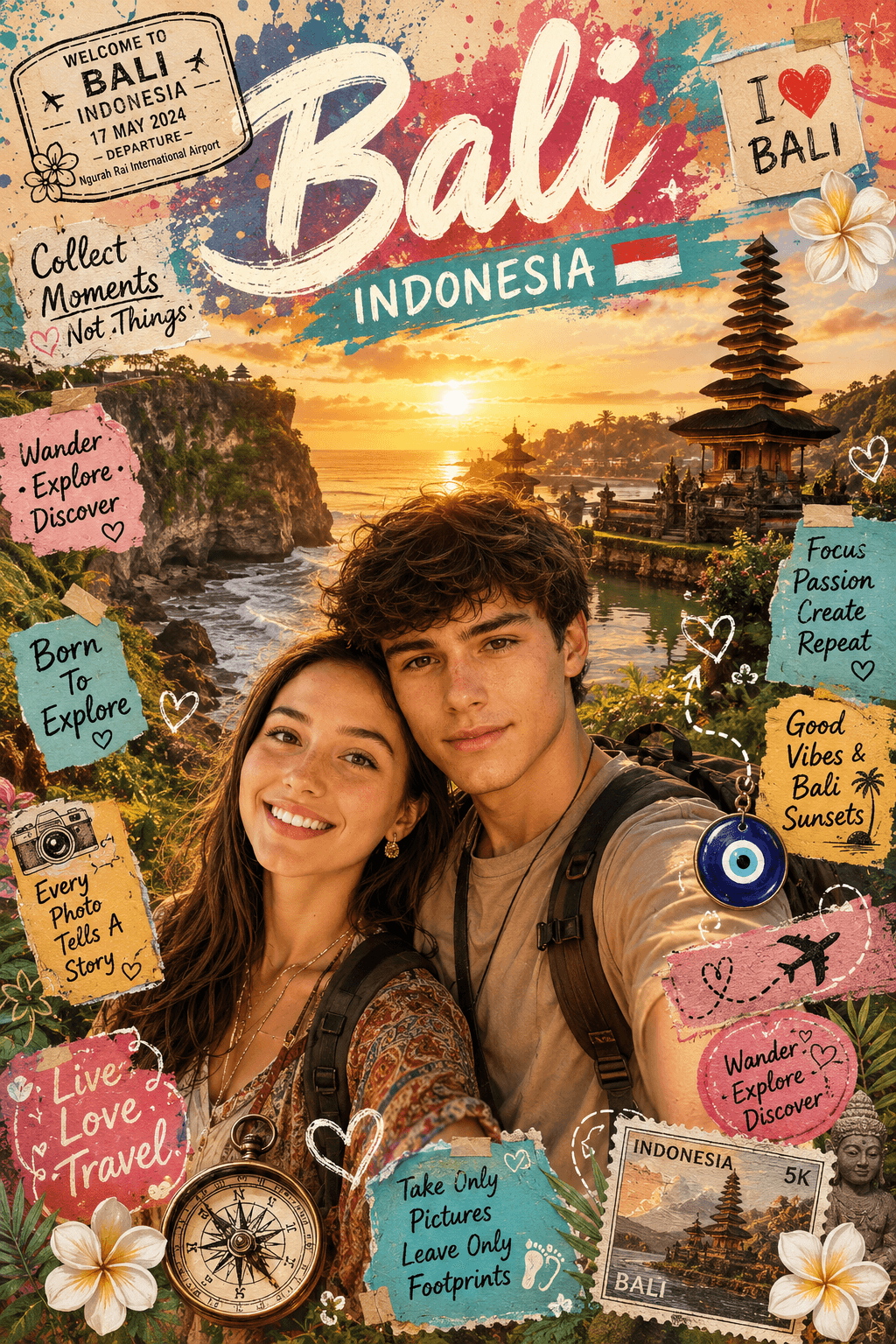 Result generated from Disney-Inspired Travel Poster Prompt | Viral Pinterest Scrapbook Style