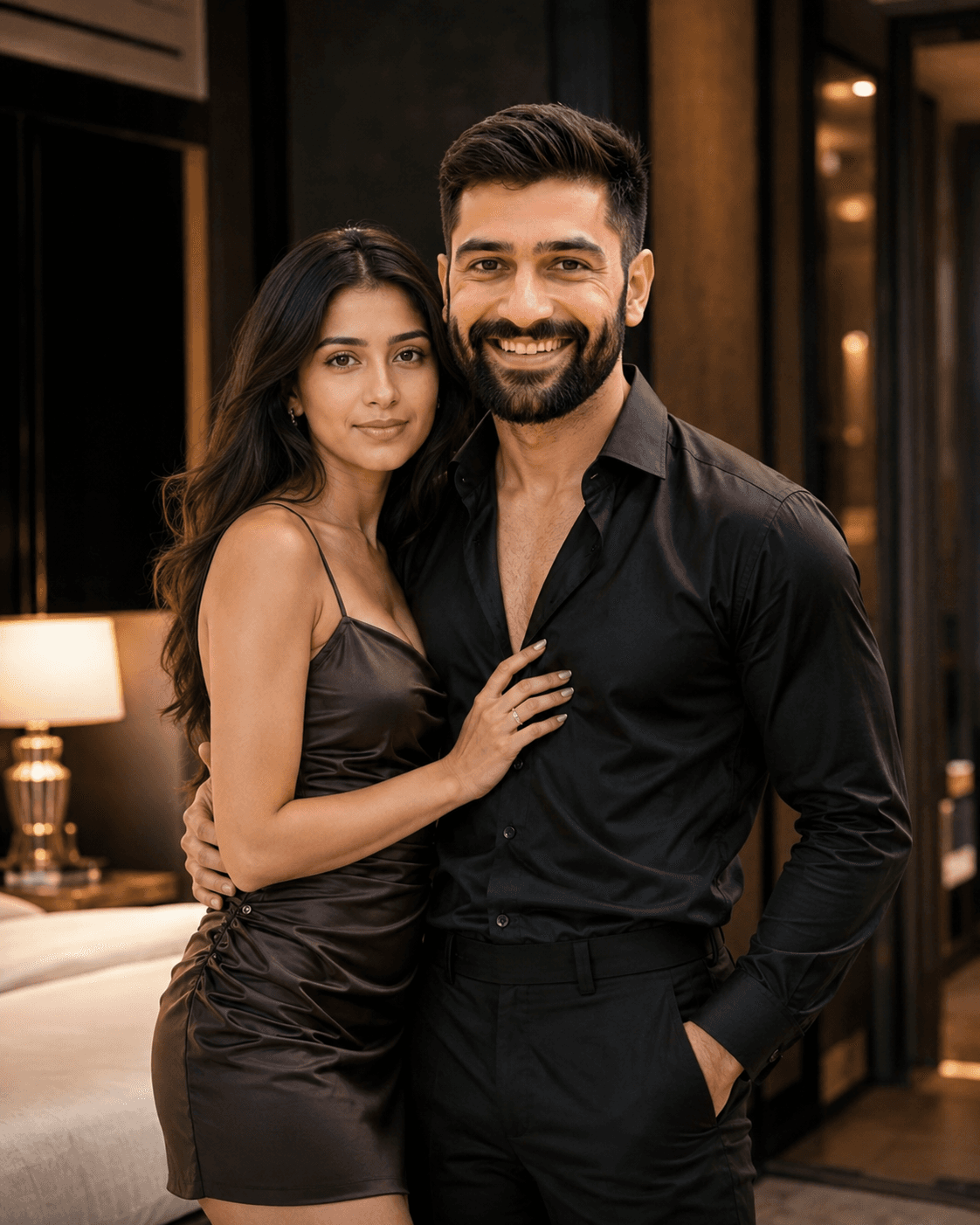 Result generated from Luxury Indian Couple Fashion Portrait | Premium Editorial