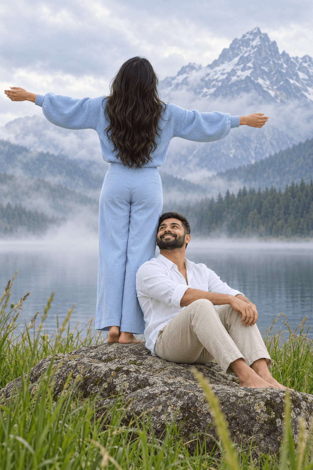 Result generated from Ultra-Realistic AI Couple Photostrip Prompt |